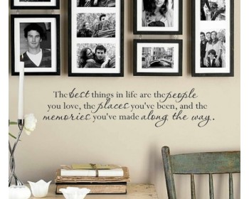 The best things in life wall decal 