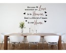 Because someone we love is in heaven, there is a little bit of heaven in our home Because someone we love is in heaven, there is a little bit of heaven in our home wall decal