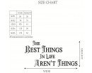 THE BEST THINGS IN LIFE AREN'T THINGS Quotes Wall Decal Motivational Vinyl Art Stickers