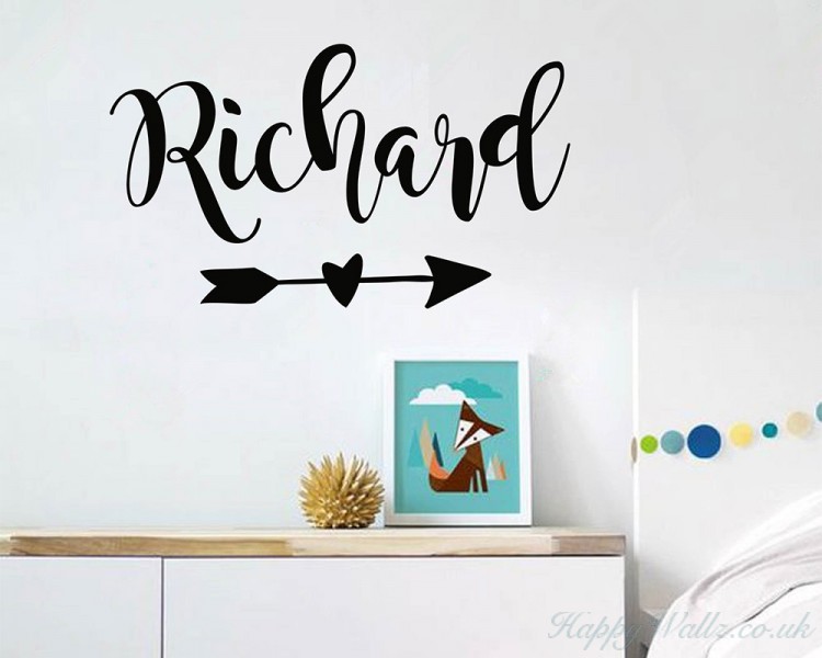 Personalized Name with Arrow Decal Personalized Name with Arrow Decal