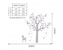 Nursery Tree Decal with Deer