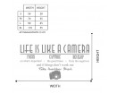 Life Is Like A Camera Wall Decal - Inspirational Wall Quote