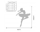Ballerina Girl with Personalized Name Ballerina Girl with Personalized Name Wall Decal for Kid