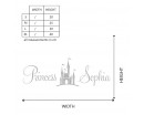 Princess Castle with Customized Name Princess Castle with Customized Name Wall Decal for Nursery