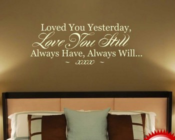 Love You Quotes Customised Name Quote Decal