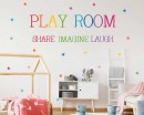 Play Room - Share Imagine Laugh - Nursery Wall Decal