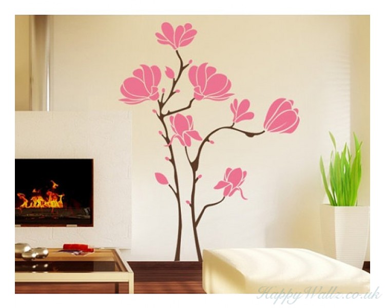 View Bedroom Living Room Beautiful Wall Stickers Background